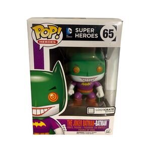 Funko Pop Heros DC Comics The Joker Batman 65 Loot Crate Exclusive